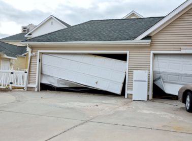 Damaged Garage Door